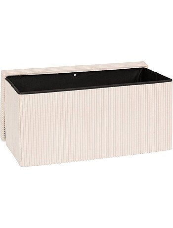 Puff plegable arum marfil 76x38cm