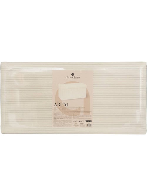 Puff plegable arum marfil 76x38cm - Kiabi Puff plegable arum marfil 76x38cm - Kiabi