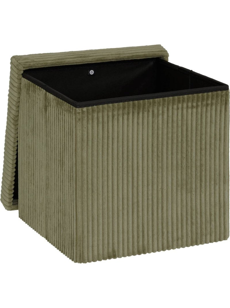 Puff plegable arum verde caqui 38x38cm Caqui - Kiabi