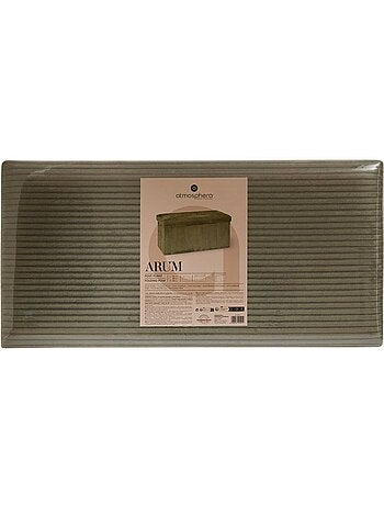 Puff plegable arum verde caqui 76x38cm