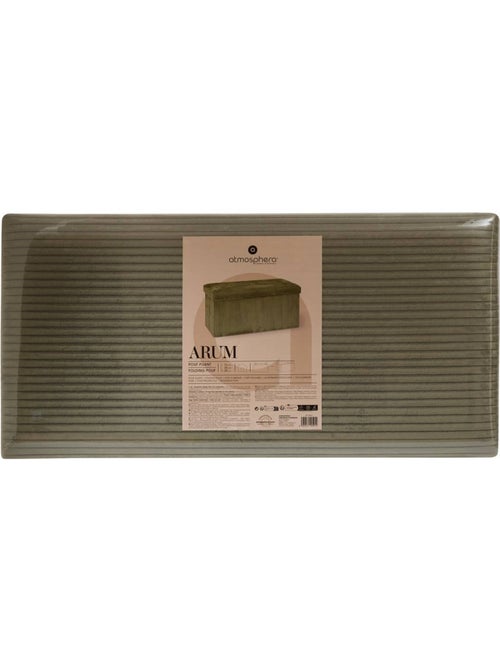 Puff plegable arum verde caqui 76x38cm - Kiabi Puff plegable arum verde caqui 76x38cm - Kiabi