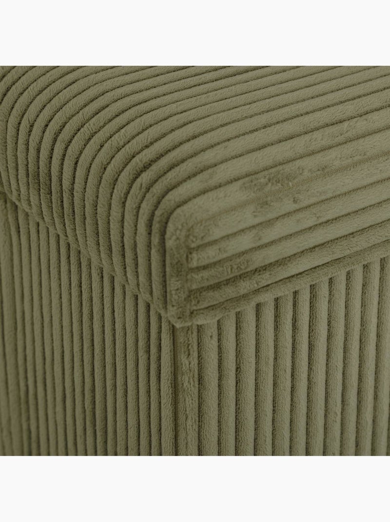 Puff plegable arum verde caqui 76x38cm Caqui - Kiabi