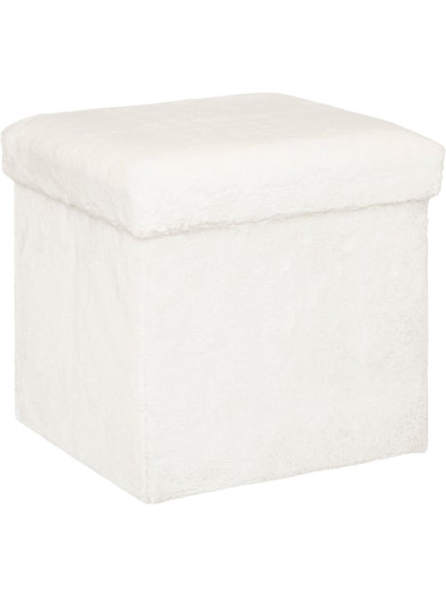 Puff plegable ezzio piel blanco - Kiabi Puff plegable ezzio piel blanco - Kiabi