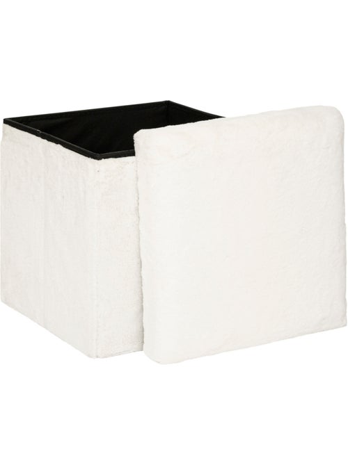 Puff plegable ezzio piel blanco - Kiabi Puff plegable ezzio piel blanco - Kiabi