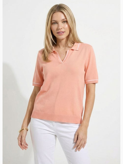 Pull fin col polo manches courtes - Afibel - Kiabi Pull fin col polo manches courtes - Afibel - Kiabi