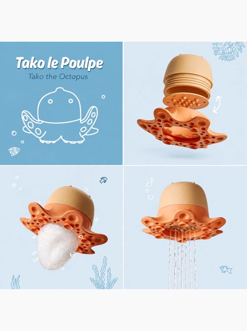 Pulpo juguete de baño para bebé con espuma y chorro de agua | oppi® - Kiabi