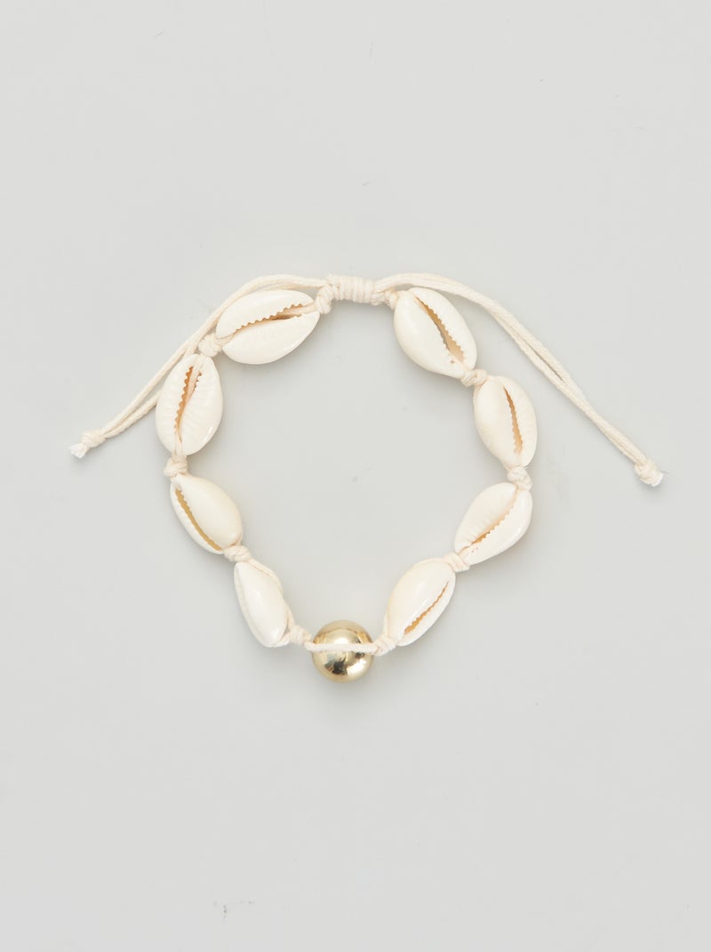 Pulsera con conchas BEIGE - Kiabi