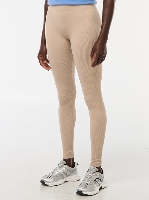 Punto elástico de canalé sin costuras - Kiabi