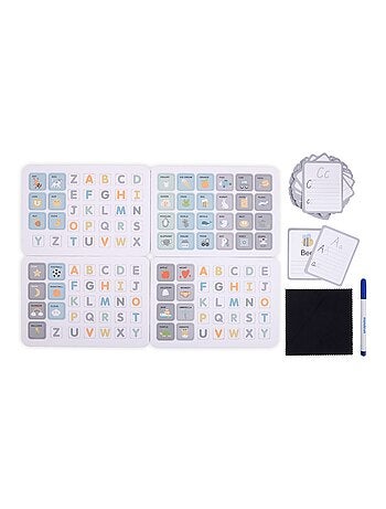 Puzzle magnético educativo letras y palabras niños libro caja pizarra escritura aprendizaje 3-6 años