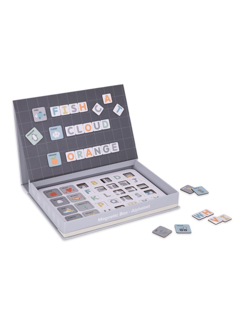 Puzzle magnético educativo letras y palabras niños libro caja pizarra escritura aprendizaje 3-6 años N/D - Kiabi