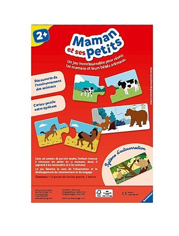 Puzzle 'Mamá y sus bebés' 'Ravensburger' - Kiabi