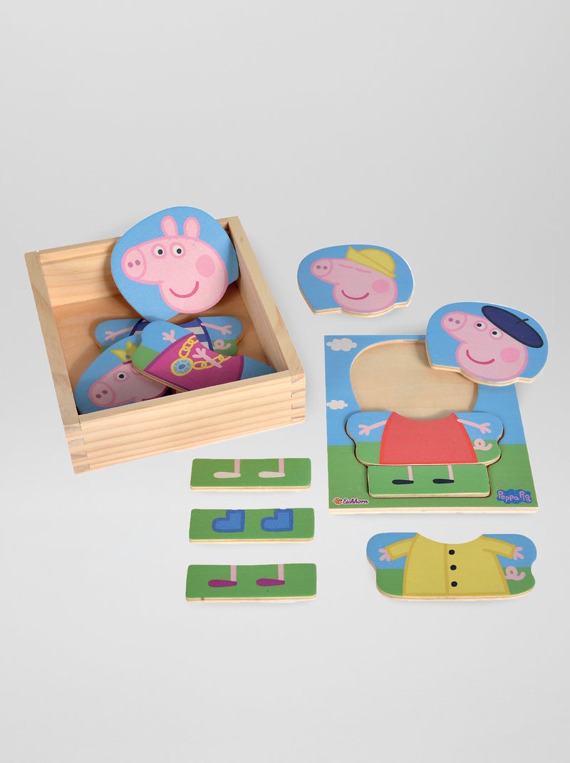 Puzzle 'Peppa Pig' de madera multicolor - Kiabi