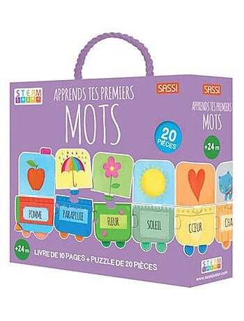Puzzle y libro - aprende tus primeras palabras - Sassi Junior