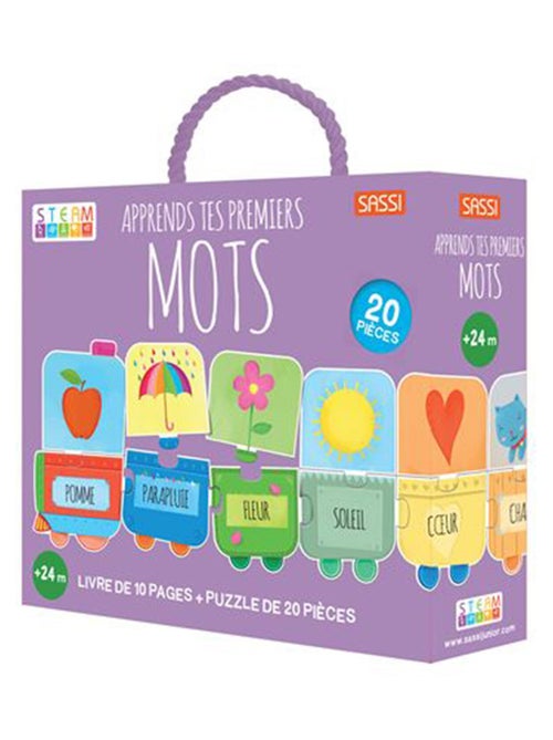 Puzzle y libro - aprende tus primeras palabras | Sassi Junior - Kiabi