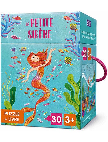 Puzzle y libro infantil la sirenita | Sassi Junior