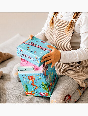 Puzzle y libro infantil la sirenita | Sassi Junior