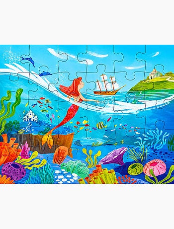 Puzzle y libro infantil la sirenita | Sassi Junior