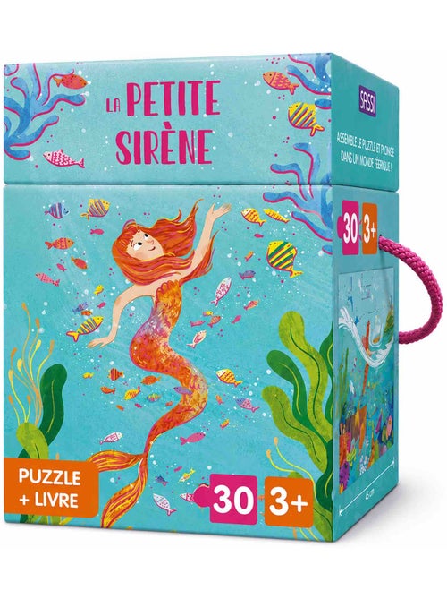 Puzzle y libro infantil la sirenita | Sassi Junior - Kiabi