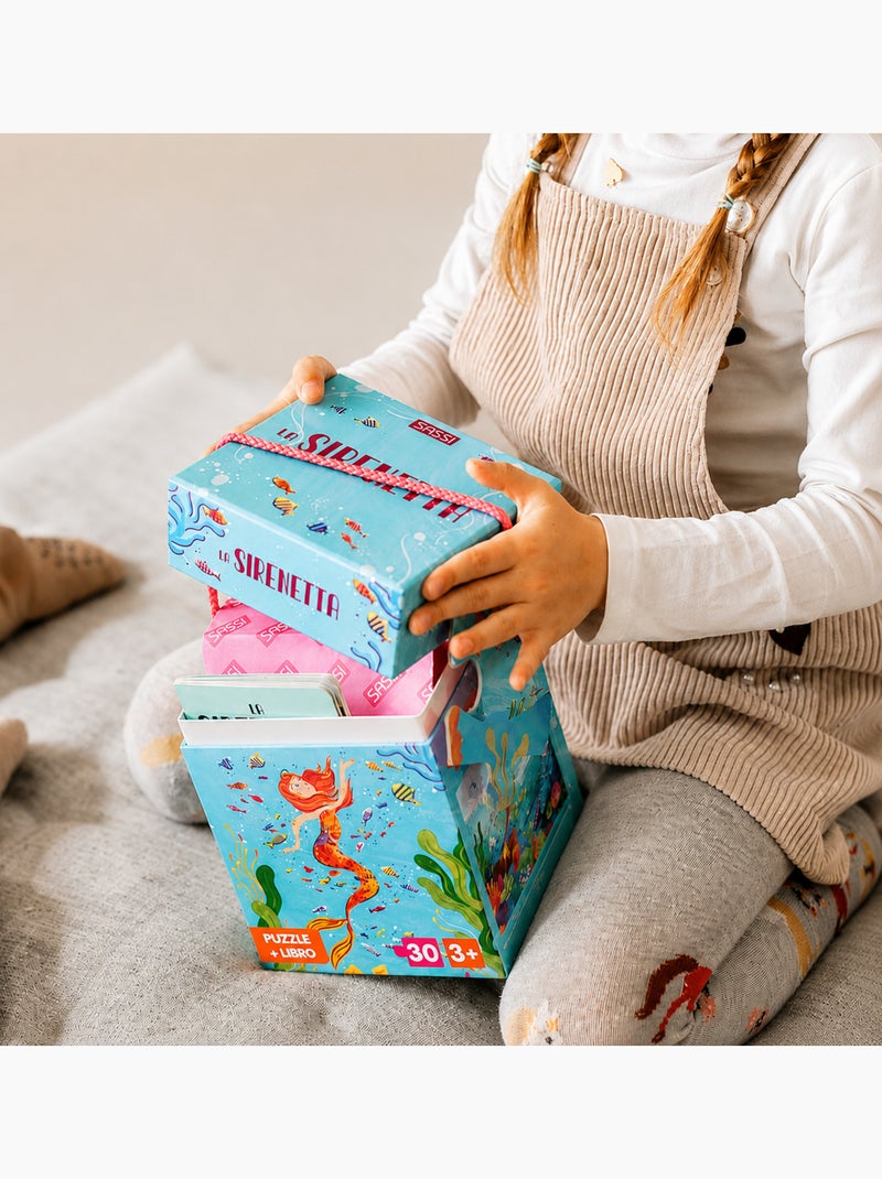 Puzzle y libro infantil la sirenita | Sassi Junior N/D - Kiabi