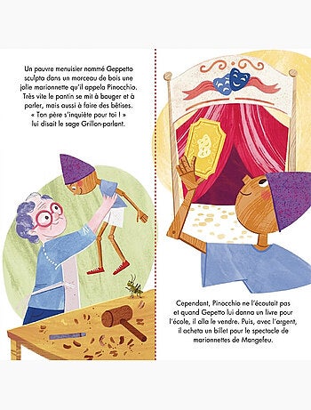 Puzzle y libro infantil pinocho | Sassi Junior