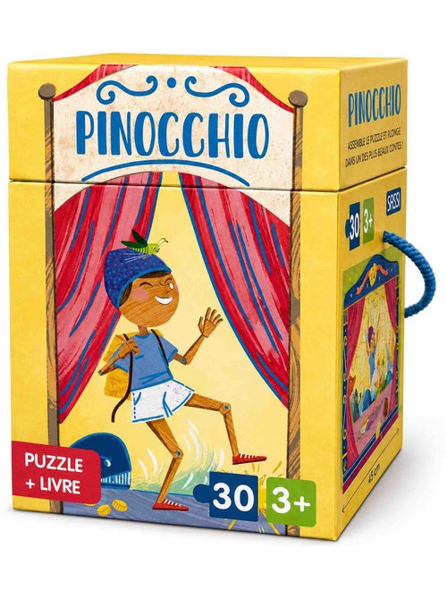 Puzzle y libro infantil pinocho | Sassi Junior - Kiabi
