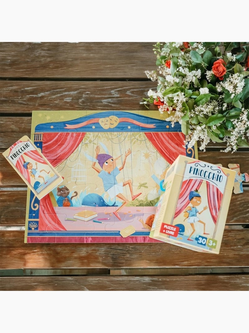 Puzzle y libro infantil pinocho | Sassi Junior N/D - Kiabi