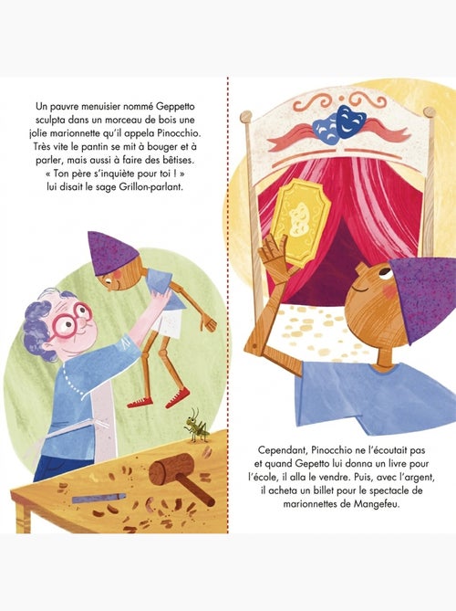 Puzzle y libro infantil pinocho | Sassi Junior - Kiabi