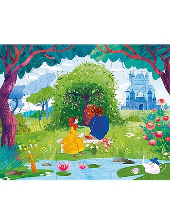 Puzzle y libro la bella y la bestia | Sassi Junior