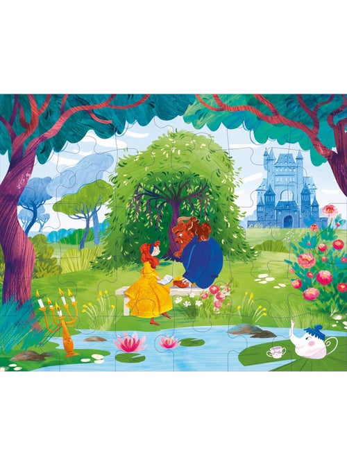 Puzzle y libro la bella y la bestia | Sassi Junior - Kiabi