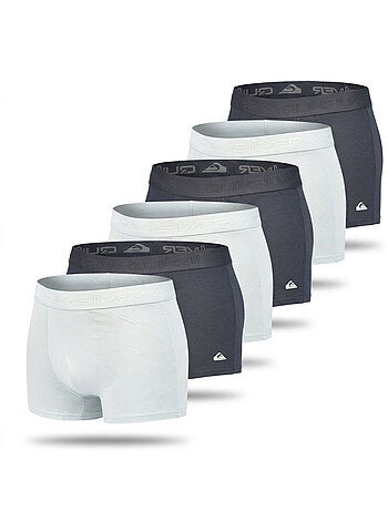 Quiksilver Pack de 6 Boxers Hombre Algodón Stretch Logo