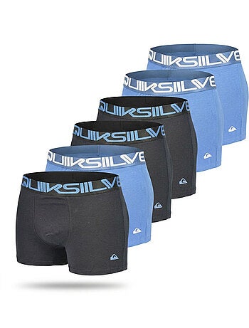 Quiksilver Pack de 6 Boxers Hombre Algodón Stretch Logo