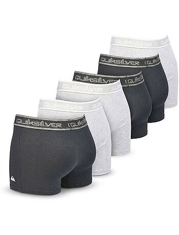 Quiksilver Pack de 6 Boxers Hombre Algodón Stretch Logo