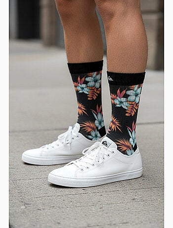 Quiksilver Pack de calcetines para hombre Crew LONG Lifestyle Pack de 2 pares