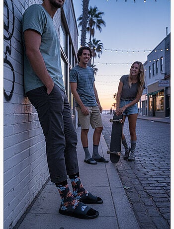 Quiksilver Pack de calcetines para hombre Crew LONG Lifestyle Pack de 2 pares