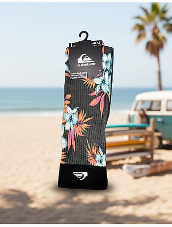 Quiksilver Pack de calcetines para hombre Crew LONG Lifestyle Pack de 2 pares