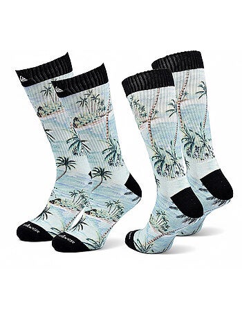 Quiksilver Pack de calcetines para hombre Crew LONG Lifestyle Pack de 2 pares