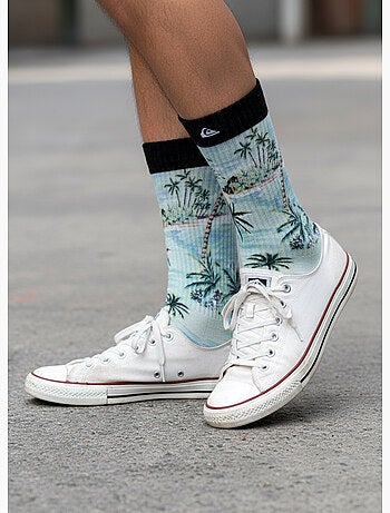 Quiksilver Pack de calcetines para hombre Crew LONG Lifestyle Pack de 2 pares