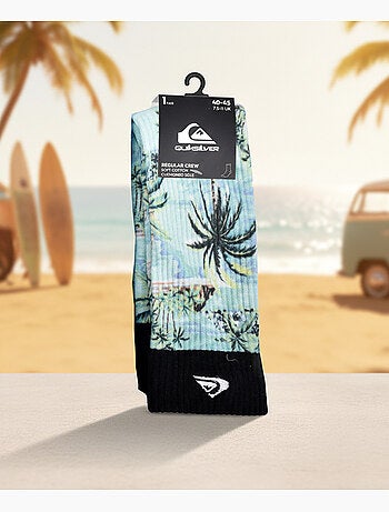 Quiksilver Pack de calcetines para hombre Crew LONG Lifestyle Pack de 2 pares