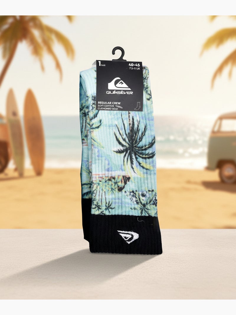 Quiksilver Pack de calcetines para hombre Crew LONG Lifestyle Pack de 2 pares Verde - Kiabi