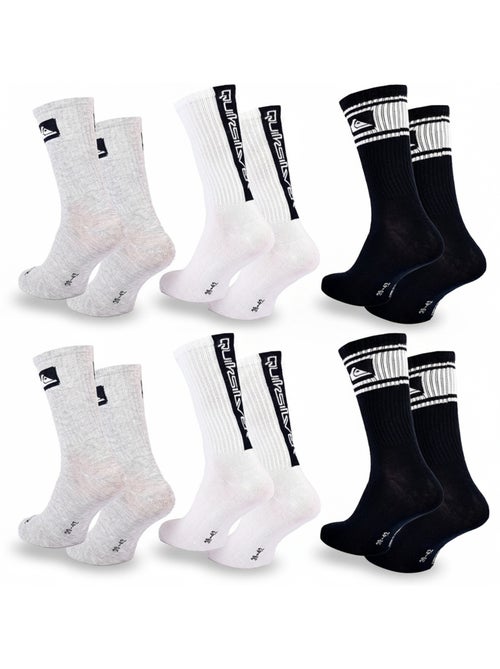 Quiksilver Pack de calcetines para hombre Crew Lote de 6 pares Regular Lifestyle - Kiabi