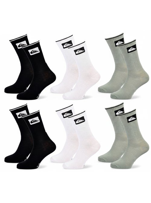 Quiksilver Pack de calcetines para hombre Crew Lote de 6 pares Regular Lifestyle - Kiabi