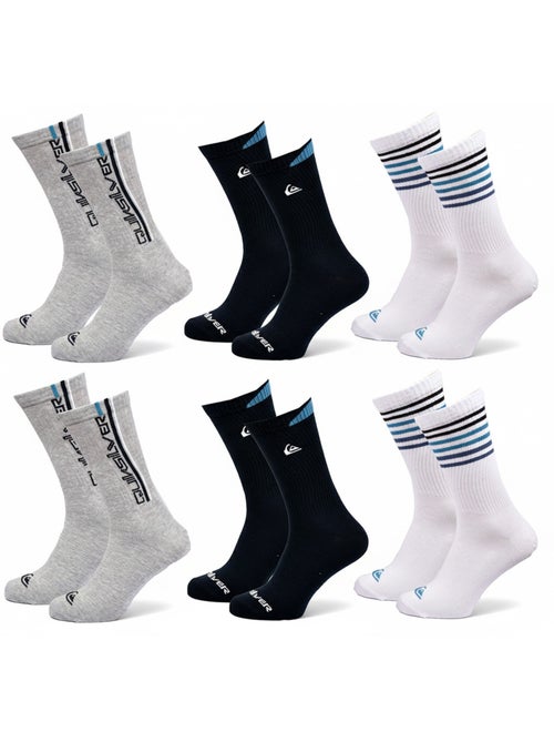 Quiksilver Pack de calcetines para hombre Crew Lote de 6 pares Regular Lifestyle - Kiabi