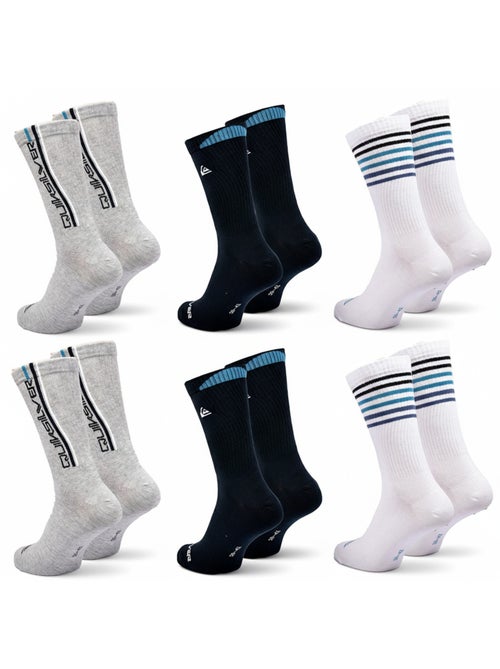 Quiksilver Pack de calcetines para hombre Crew Lote de 6 pares Regular Lifestyle - Kiabi