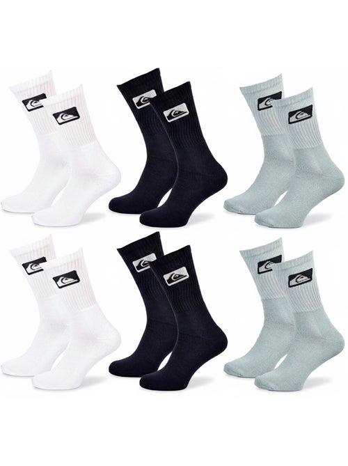 Quiksilver Pack de calcetines para hombre Crew Lote de 6 pares Sport Cushioned - Kiabi