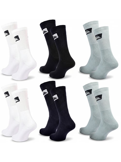 Quiksilver Pack de calcetines para hombre Crew Lote de 6 pares Sport Cushioned - Kiabi