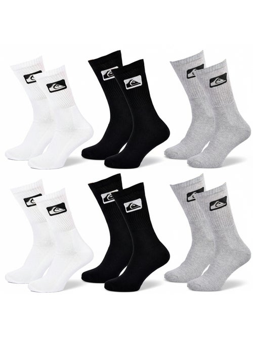 Quiksilver Pack de calcetines para hombre Crew Lote de 6 pares Sport Cushioned - Kiabi