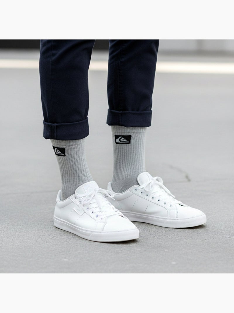 Quiksilver Pack de calcetines para hombre Crew Lote de 6 pares Sport Cushioned Blanco Negro Gris - Kiabi