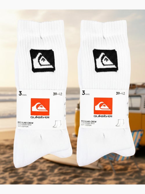 Quiksilver Pack de calcetines para hombre Crew Lote de 6 pares Sport Cushioned - Kiabi
