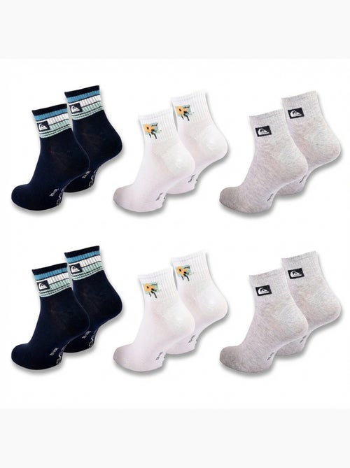 Quiksilver Pack de calcetines para hombre QUARTER Lote de 6 pares Deporte - Kiabi