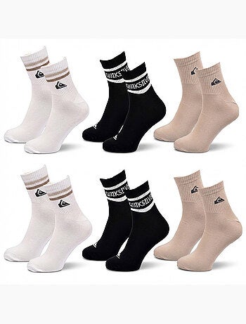 Quiksilver Pack de calcetines para hombre QUARTER Lote de 6 pares Deporte